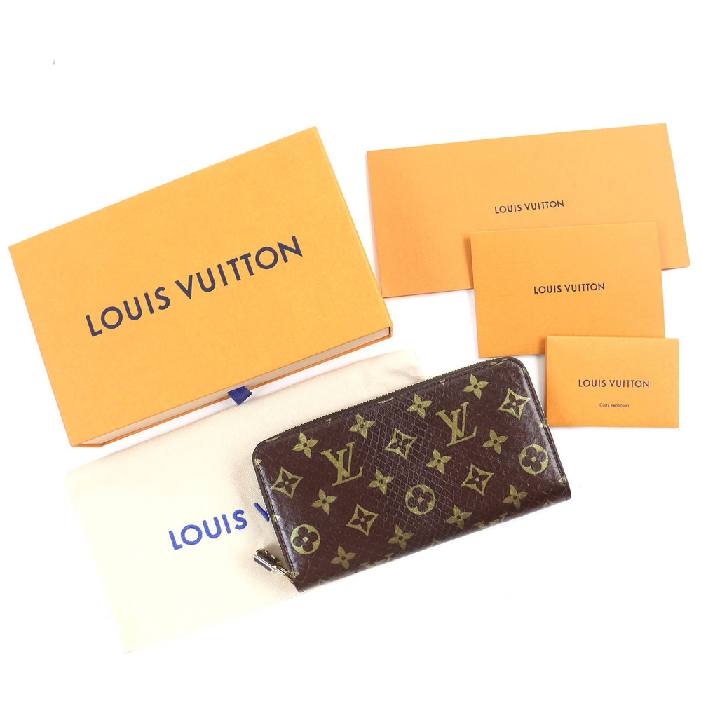 Louis Vuitton Zippy Wallet Monogram Python Brown - image 2
